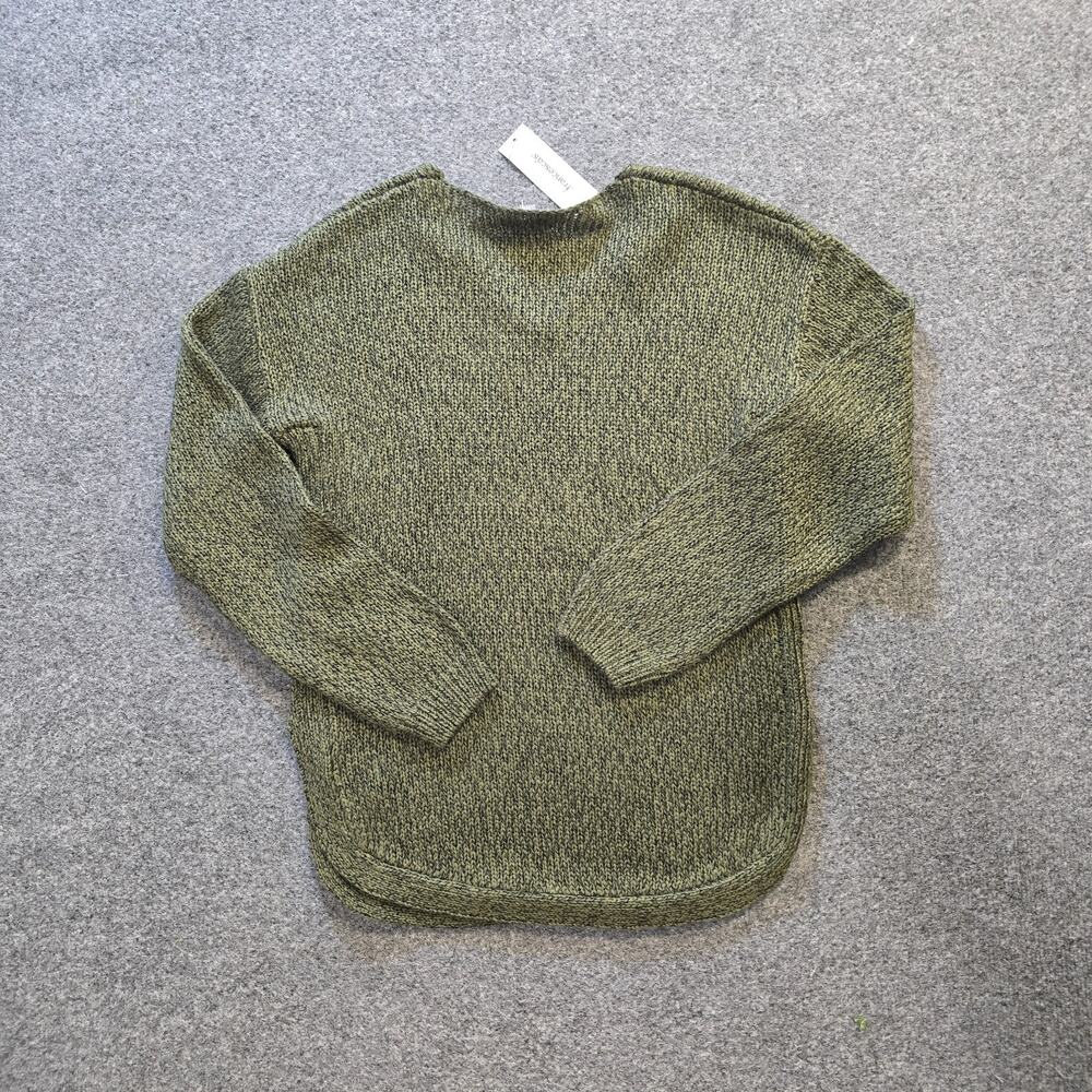 Cupcake Clothing Sweater Womens Size XS Green Chunky Knit Elbow Patches Casual - Picture 9 of 10